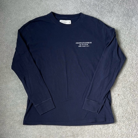 Navy Abercrombie & Fitch Long Sleeve - Picture 1 of 4